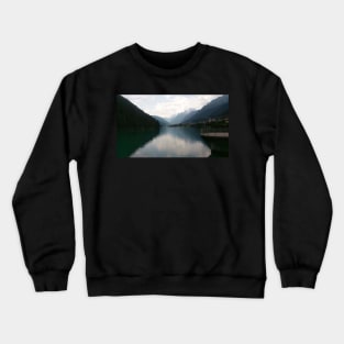 Italy mountain lake landscape Crewneck Sweatshirt